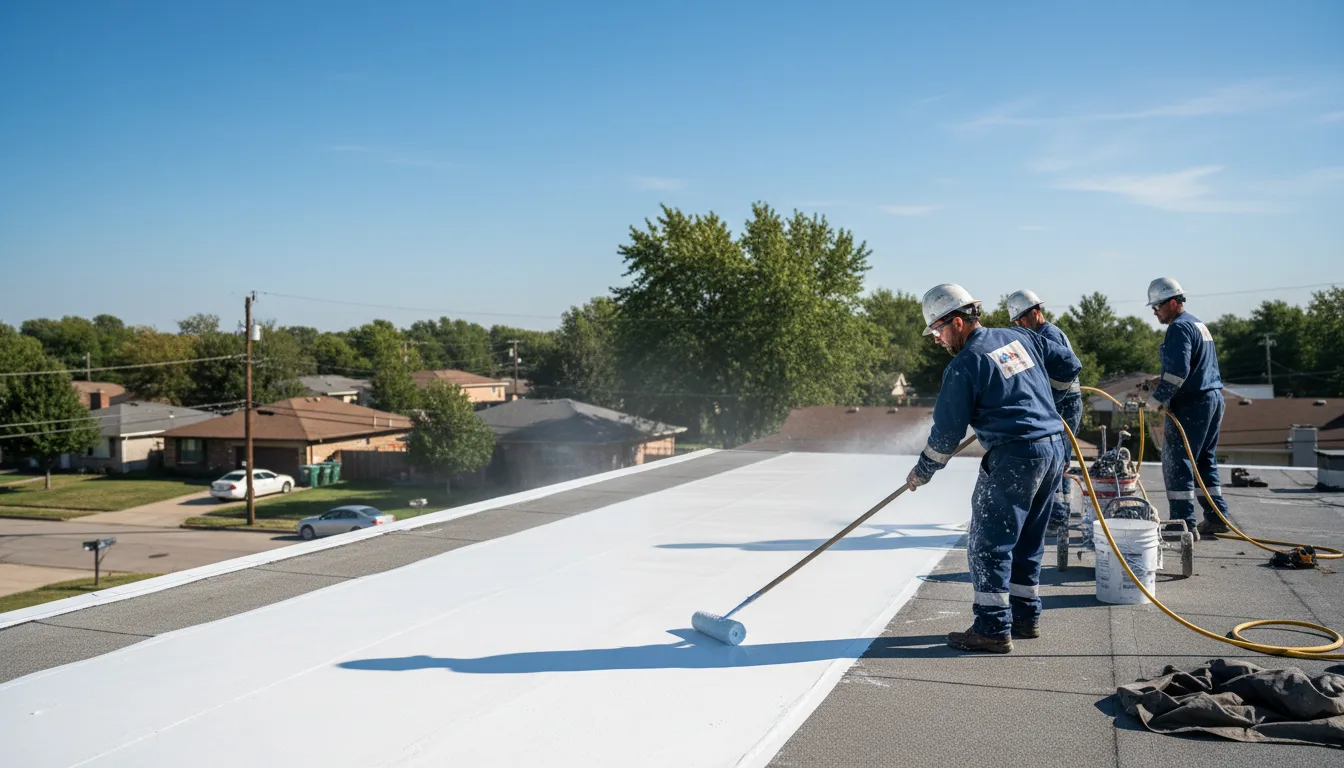 Commercial roof coating in Hospers, IA near me